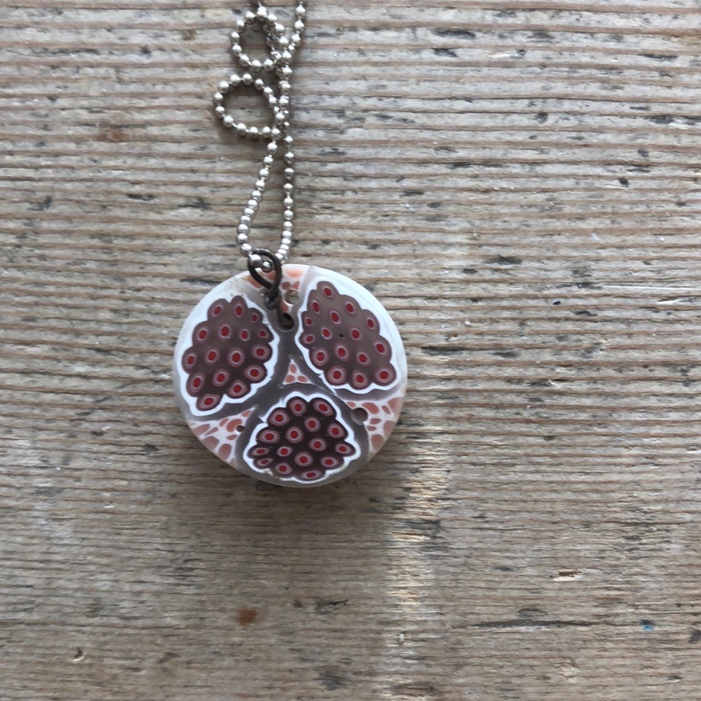 Artist Handmade bead on chain NEW